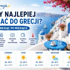 Kiedy najlepiej jechać do Grecji? Informacje o pogodzie miesiąc po miesiącu, idealne terminy na zwiedzanie i podróż z dziećmi.